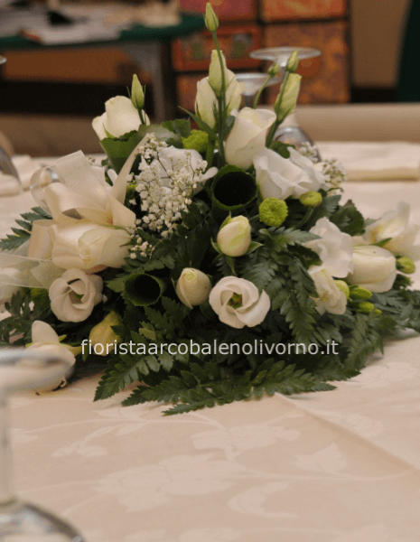 CENTRO TAVOLA BIANCO